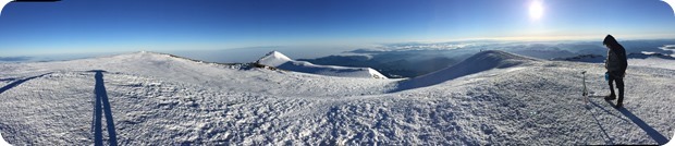 mt rainier summit panorama view