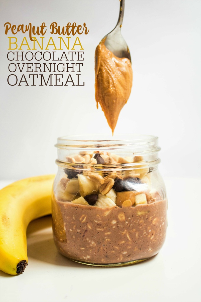 peanut butter banana overnight oats