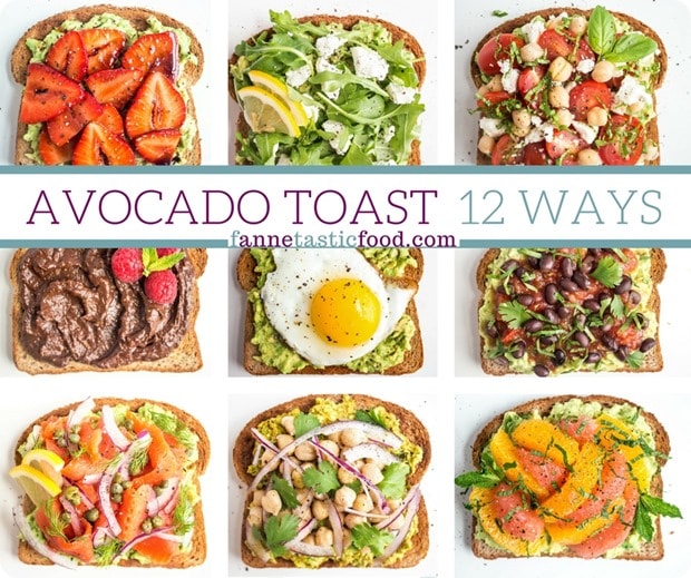 Avocado toast 12 ways facebook