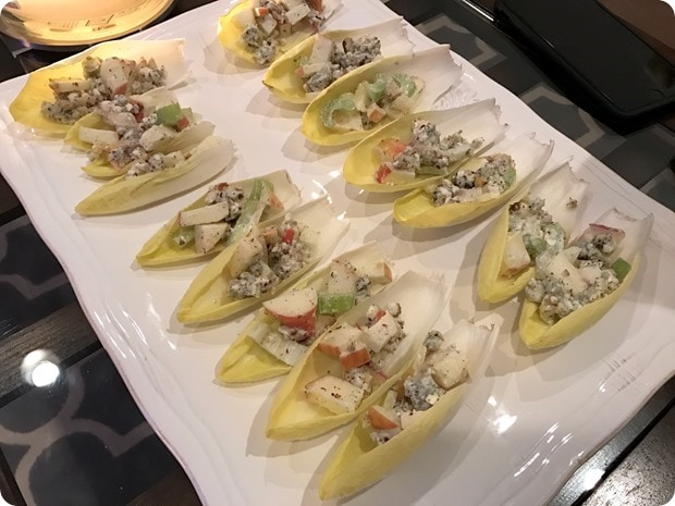 endive walnuts blue cheese apples appetizer