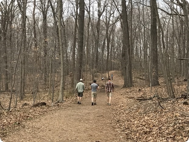 hiking at scott's run nature preserve