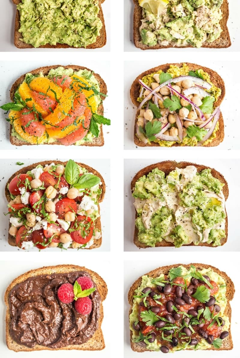 avocado toast 12 ways