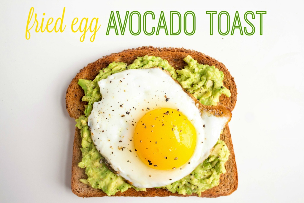 fried egg avocado toast