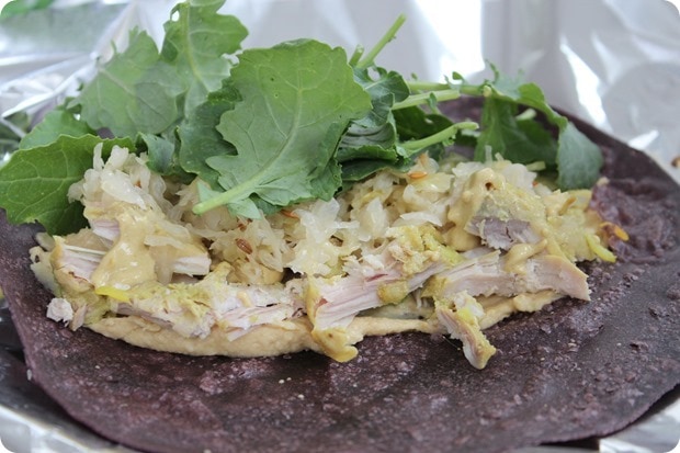 hummus chicken sauerkraut wrap