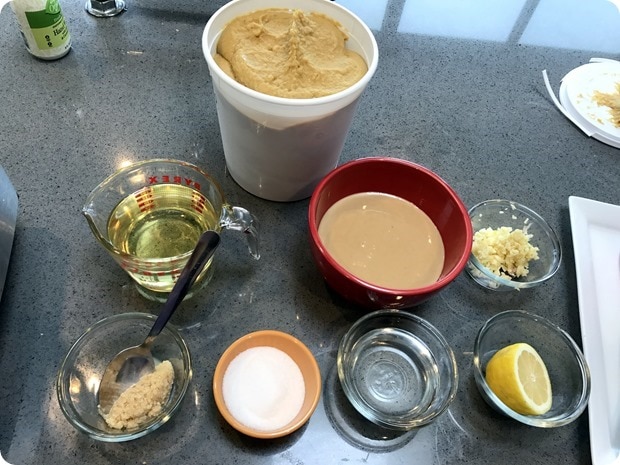 homemade hummus