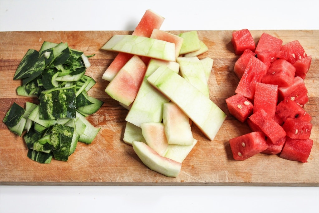watermelon rind coleslaw recipe how to cut watermelon