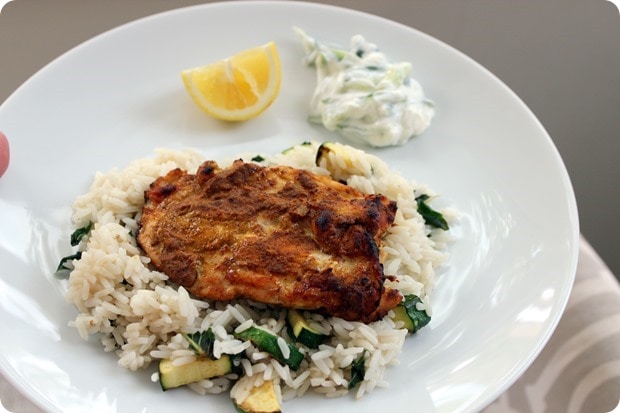 blue apron gluten free chicken with rice