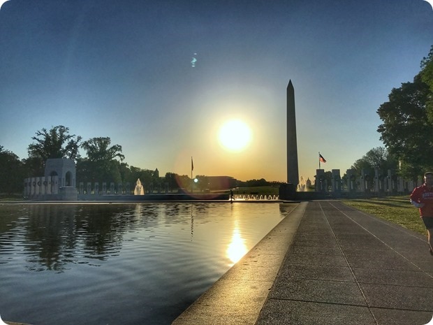 world war II memorial sunrise