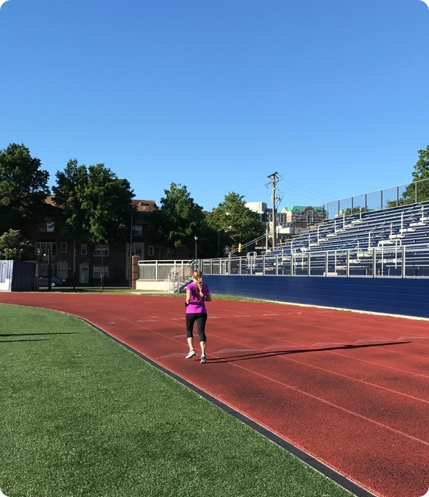 training at washington lee track