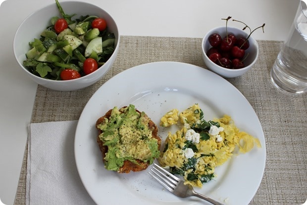 healthy vegetarian lunch