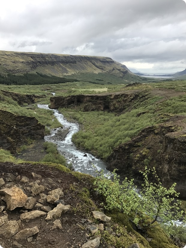glymur waterfall hike iceland