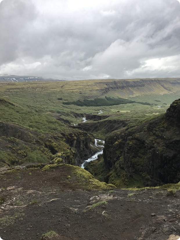 glymur waterfall hike iceland