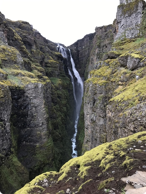 glymur waterfall hike iceland