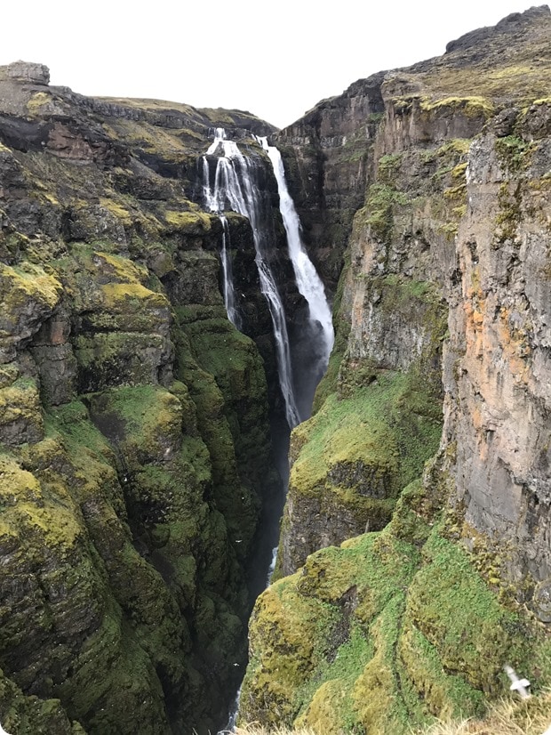 glymur waterfall hike iceland