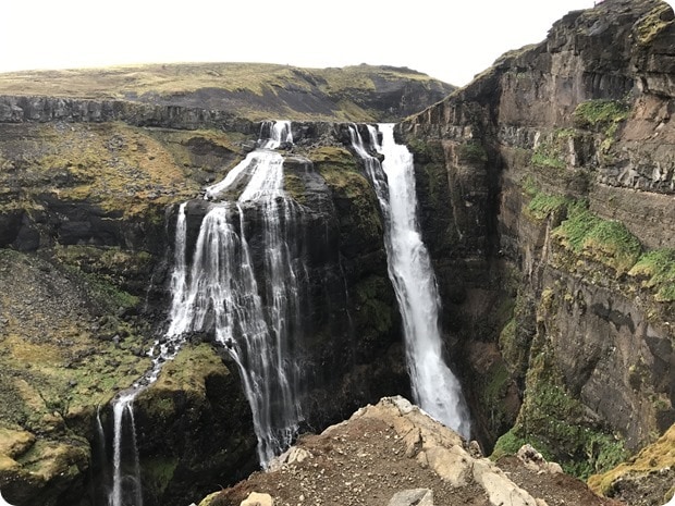 glymur waterfall hike iceland