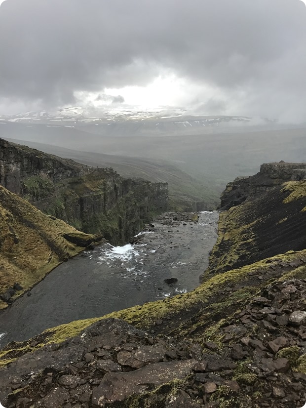 glymur waterfall hike iceland