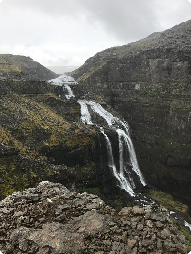 glymur waterfall hike iceland