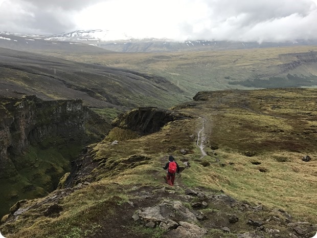 glymur waterfall hike iceland