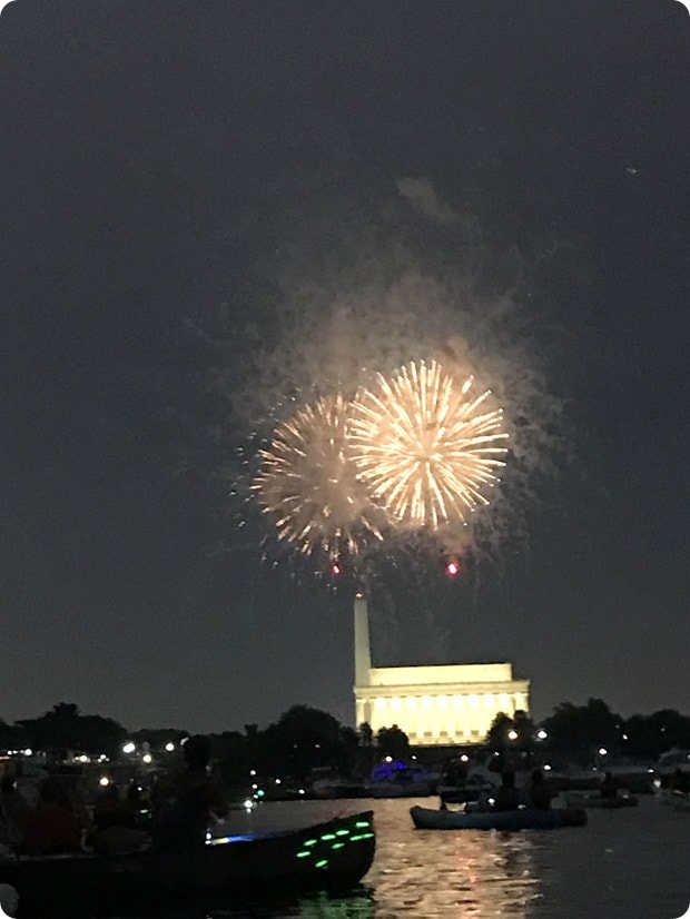 dc fireworks from the water