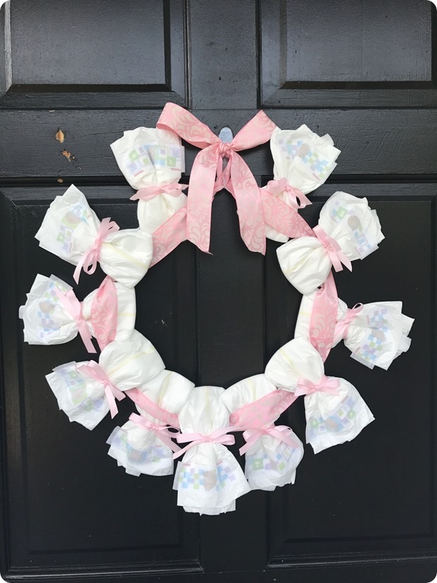 diaper wreath