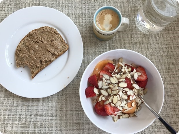 post-run pregnant breakfast