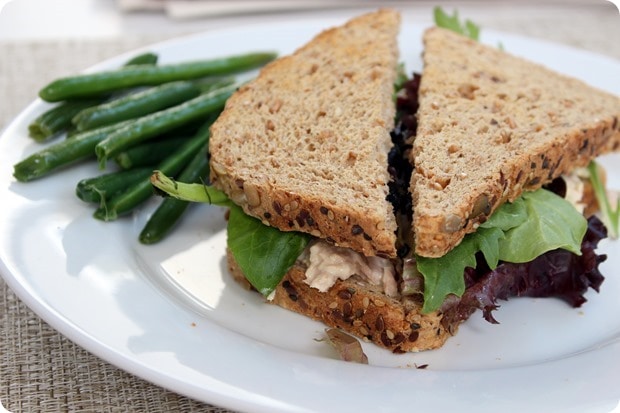 tuna artichoke sandwich