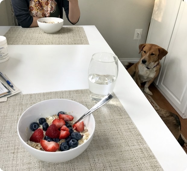 microwave banana oatmeal