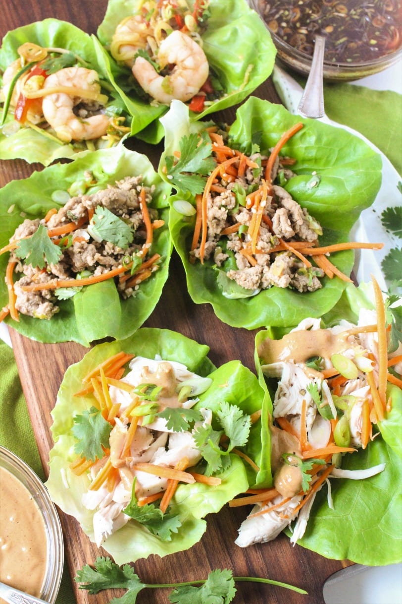 Healthy Lettuce Wrap Recipes - 3 ways