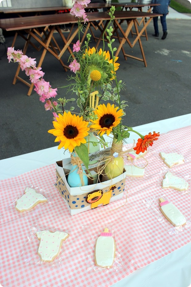 baby shower centerpiece