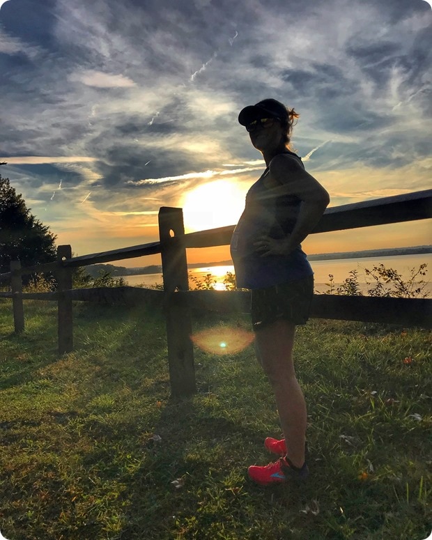 36 week pregnant hike