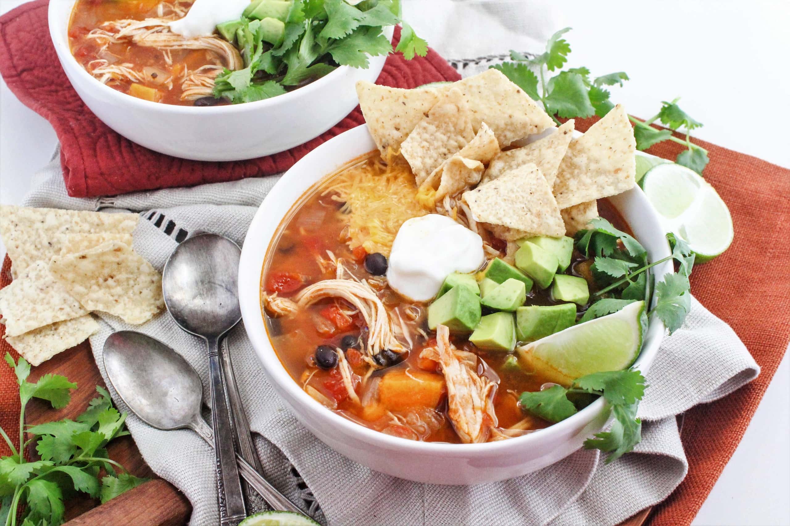 Instant Pot chicken tortilla soup
