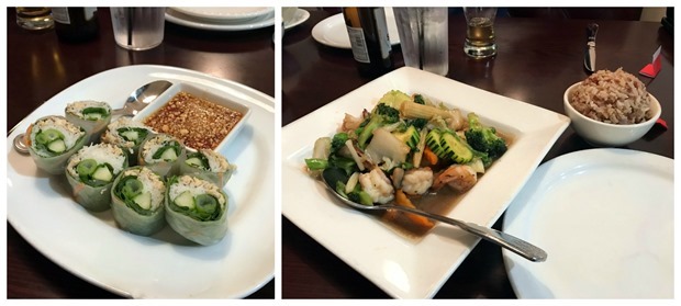 sawatdee thai food dinner