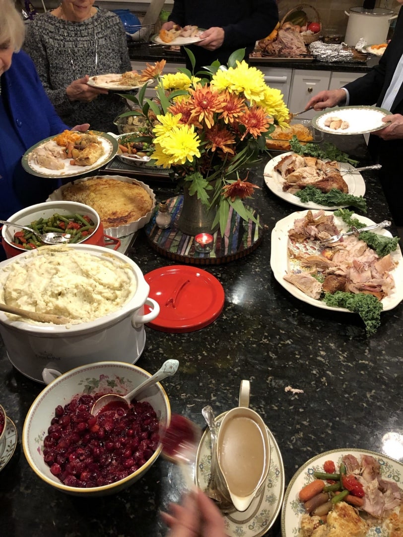 how to not be stressed out by buffet holiday dinners