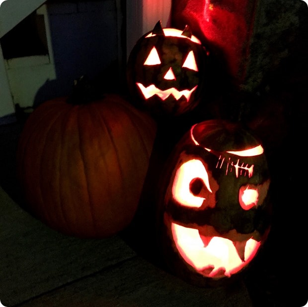 halloween watermelon jack o lanterns