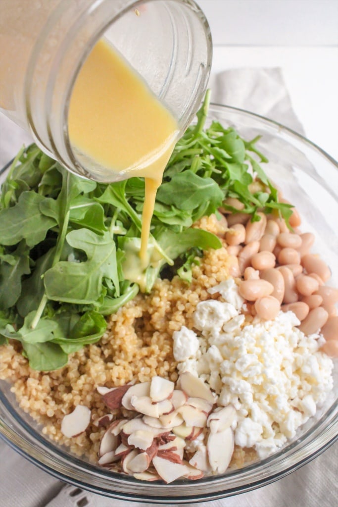 How to make Quinoa Salad with Orange Vinaigrette, Avocado & Arugula recipe