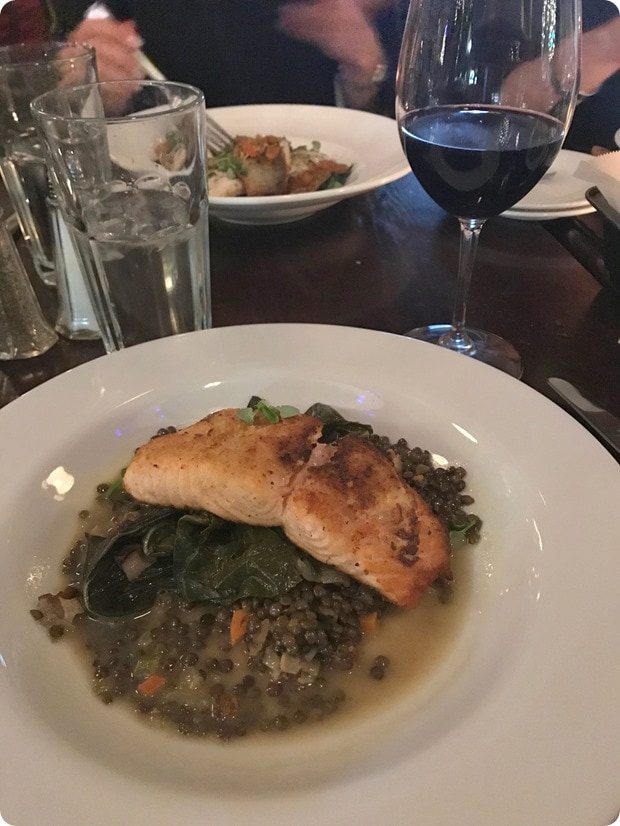first dinner out after having a baby