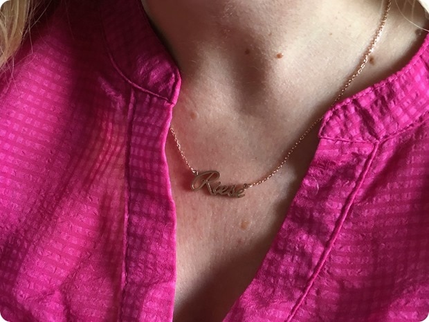 personalized baby name necklace