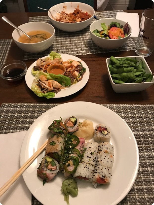 sushi post partum