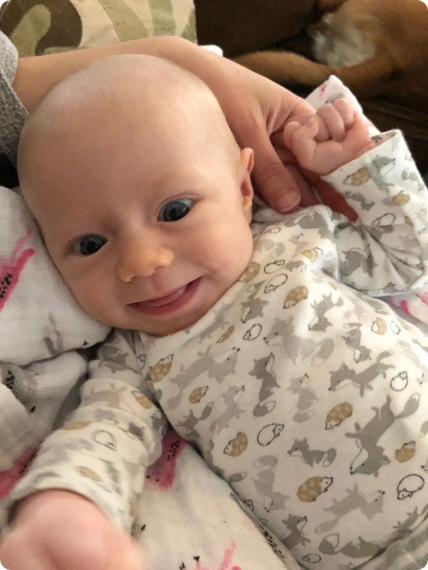 baby smiles