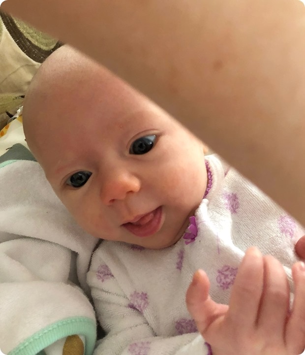 baby smiles
