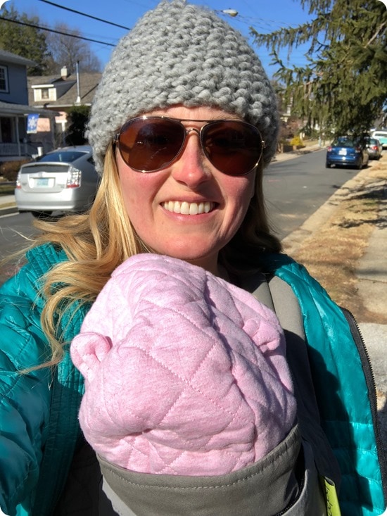 baby wearing walk