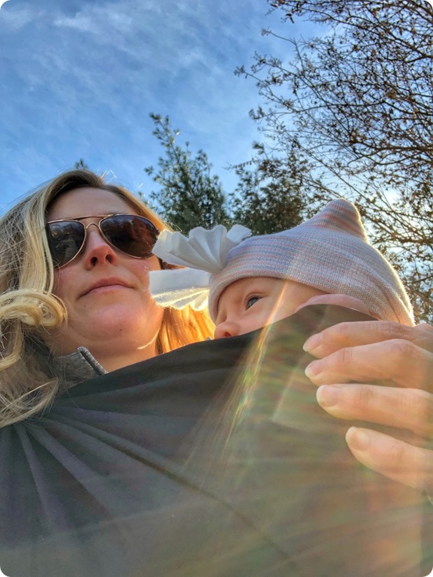 baby wearing walk