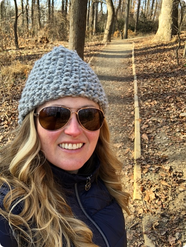 cold winter walk in the woods