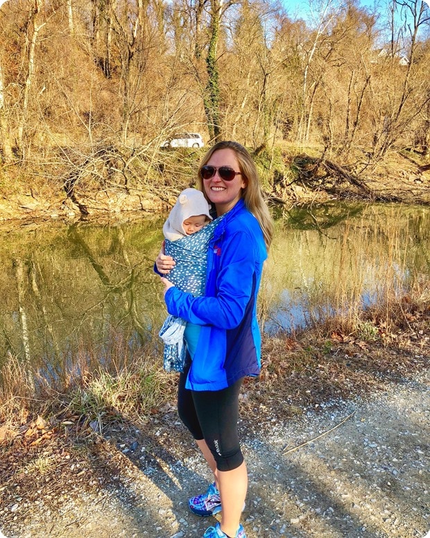 c&o canal trail hike with baby