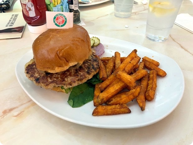 silver diner turkey burger
