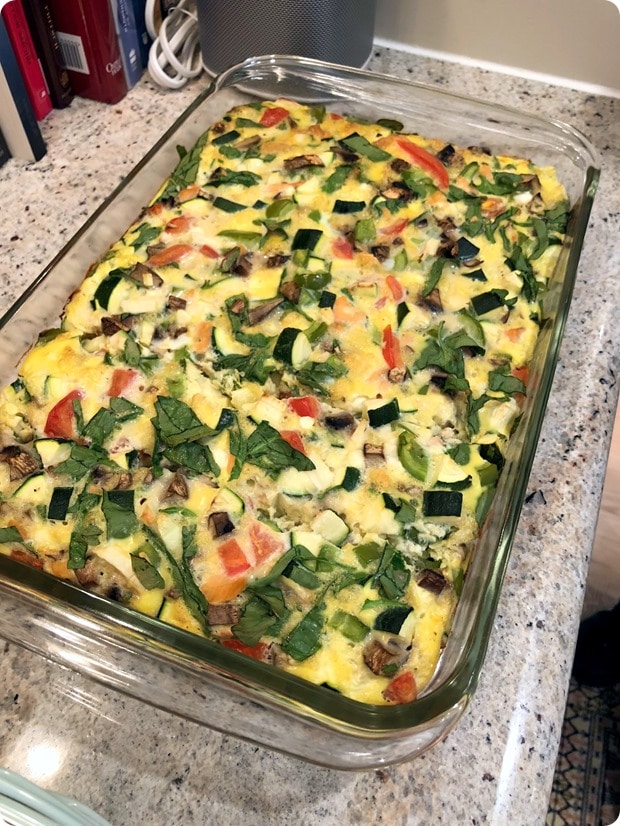 smoked salmon vegetable egg casserole2