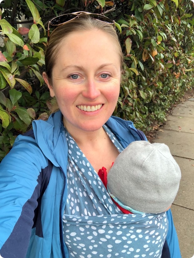 afternoon walk with baby