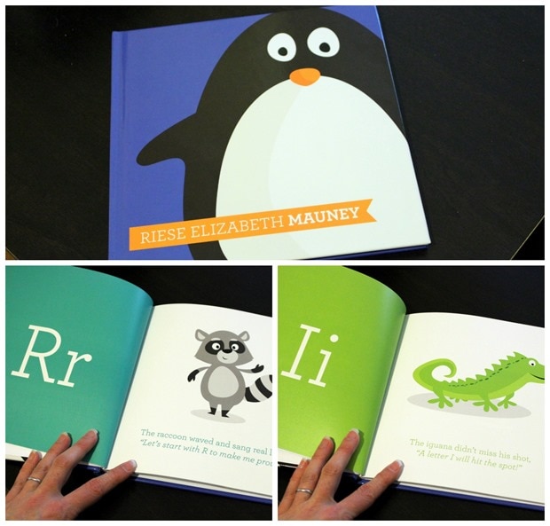 baby shower gift idea personalized baby name alphabet book