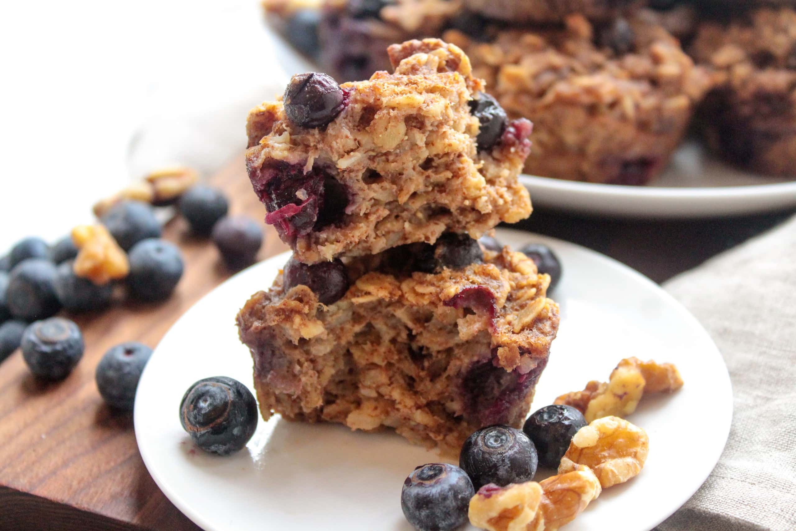 blueberry oatmeal power snack bites