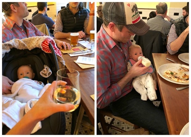 how to have dinner out with a 3 month old
